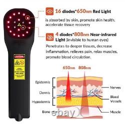 Red Light Therapy Device, 808-650nm Photo Therapy for Joint Muscle Pain Relief