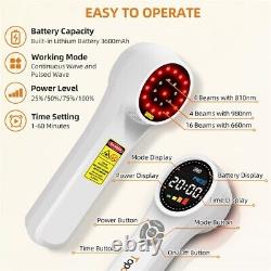 Red Light Therapy Device 808nm+650nm Light Therapy for Joint Muscle Pain Relief