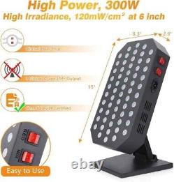 Red Light Therapy Device for Face, Body, Dual Chip Clinical 60 LED Combo 660nm 8
