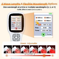 Red Light Therapy Large Touch Screen Fourwave Cold Laser Therapy for Pain Relief
