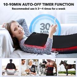 Red Light Therapy Pad LED Infrared Therapy Mat for Back Shoulder Pain Relief