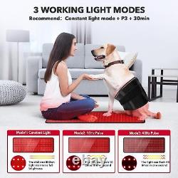 Red Light Therapy Pad LED Infrared Therapy Mat for Back Shoulder Pain Relief