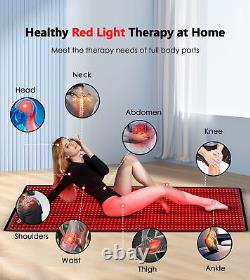 Red Light Therapy Pad LED Infrared Wrap Full Body for Muscle Pain Relief