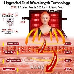 Red Light Therapy for Body, 67x 24 Red Light Therapy Mat with 2832LEDs for Body