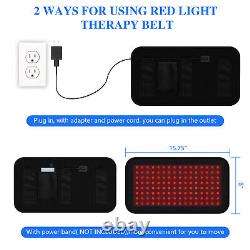 Red&NIR Light Therapy Pad Belt Joints Muscle Benefits Full Body Pain Relief