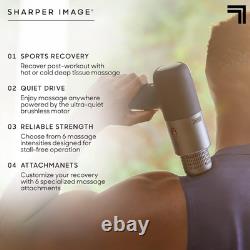 Sharper Image Powerboost Pro+ Hot & Cold Deep Tissue Massage Gun SEALED