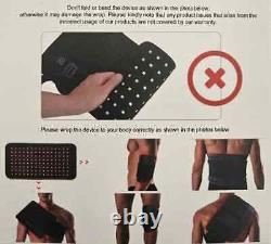 Soleil Well Red Light Therapy Battery Powered Waist Wrap Pad Belt Pain Relief