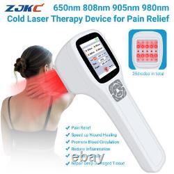 Touchscreen 2.5W Cold Laser Therapy Device For Pain Relief 650/808nm 905nm 980nm