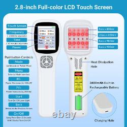 Touchscreen 2.5W Cold Laser Therapy Device For Pain Relief 650/808nm 905nm 980nm