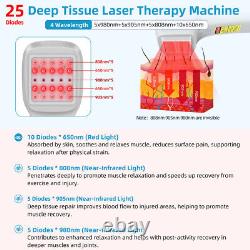Touchscreen Low Level Laser Therapy Device Infrared Light for Body Pain Relief