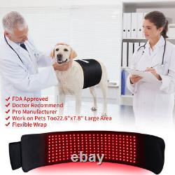 Updated 660nm Red&880nm Infrared Red Light Therapy Waist Wrap Belt Pain Relief