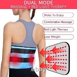 Vibration Massager Waist Belt For Back Pain Relief Infrared Red Light Therapy