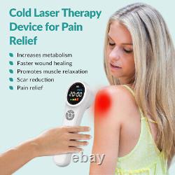 ZJKC 1760mW Infrared Red Light Therapy Cold Laser Treatment LLLT Device for Pain