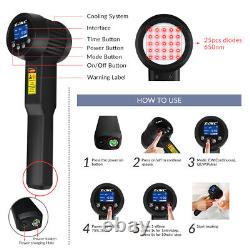 ZJKC Powerful 808nm 650nm Cold Laser Therapy Device Pulsed & Continuous for Pain