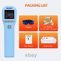 ZJZK 880mW 650nm 808nm Cold Laser Therapy Pain Relief Home Red Light LLLT Device