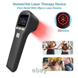 ZJZK Cold Laser Therapy LLLT 650nm+808nm Pain Relief Device Red Light Treatment