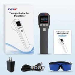 ZJZK Cold Laser Therapy LLLT 650nm+808nm Pain Relief Device Red Light Treatment