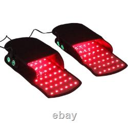 2 Chaussons LED Thérapie par Lumière Rouge Infrarouge POUR Neuropathie du Pied Soulagement de la Douleur Articulaire