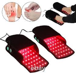 2 Chaussons LED Thérapie par la lumière infrarouge rouge pour la neuropathie des pieds Douleurs articulaires Soulagement