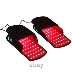 2 Pantoufles LED de thérapie de lumière rouge infrarouge pour le soulagement de la douleur neuropathique et articulaire aux pieds
