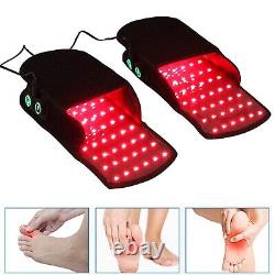 2 Pantoufles à LED Thérapie par la Lumière Infrarouge Rouge pour Soulager les Douleurs Neuropathiques et Articulaires aux Pieds