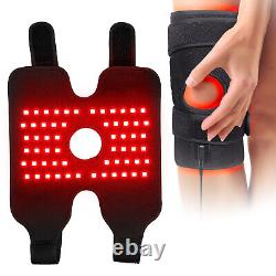 2pcs Red Led Light Knee Therapy Device Près D'une Plaque De Chauffage Infrarouge Pour Soulager La Douleur