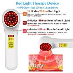 980-660nm Photobiomodulation portable par LLLT, lumière rouge pulsée intense Frovab pour le corps