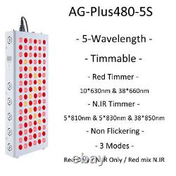 AG-Plus 300W-1500W Thérapie par lumière rouge 660nm et lumière infrarouge 850nm LED Corps entier