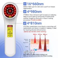 Appareil de thérapie au laser LLLT portable 660/810/980nm pour humains et animaux soulagement de la douleur