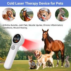 Appareil de thérapie au laser LLLT portable 660/810/980nm pour humains et animaux soulagement de la douleur