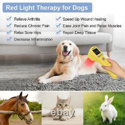 Appareil de thérapie au laser froid ZJZK Portable Thérapie par la lumière rouge Soulage la douleur des humains et des animaux de compagnie