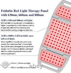 Appareil de thérapie par la lumière rouge pour le genou, panneau de soulagement de la douleur infrarouge pour la récupération du corps
