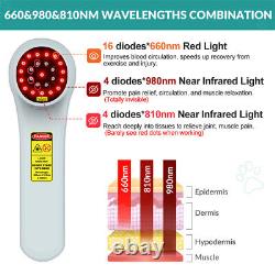 Bâton de thérapie lumineuse portable pour soulagement de la douleur - Lumière rouge pour thérapie de réhabilitation