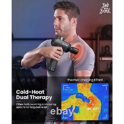 Bob et Brad X6 Pro Max Pistolet de massage avec tête métallique chaude et froide pour soulager la douleur