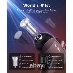 Bob et Brad X6 Pro Max Pistolet de massage avec tête métallique chaude et froide pour soulager la douleur