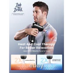 Bob et Brad X6 Pro Max Pistolet de massage avec tête métallique chaude et froide pour soulager la douleur