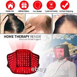Casque thérapeutique pour la repousse des cheveux et la lutte contre la perte de cheveux, avec 224 LED infrarouges rouges de 880 nm.