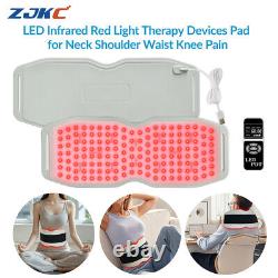 Ceinture chauffante avec coussin de thérapie par lumière rouge 24W pour soulagement de la douleur liée à l'arthrite et aux blessures sportives