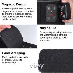 Ceinture de massage par vibration infrarouge sans fil avec batterie externe