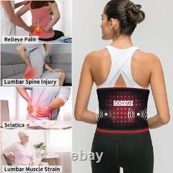 Ceinture de massage par vibration infrarouge sans fil avec batterie externe