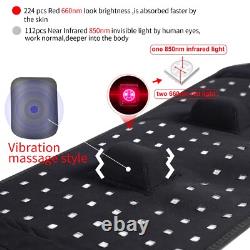 Ceinture de massage par vibration infrarouge sans fil avec batterie externe