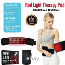 Ceinture de soutien lombaire avec pad enveloppant pour thérapie à la lumière rouge laser 660/850nm pour soulager la douleur et perdre du poids aux États-Unis.