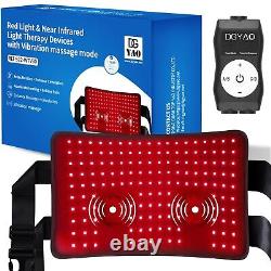 Ceinture de taille à vibrations électriques avec thérapie par lumière rouge infrarouge LED pour soulager la douleur
