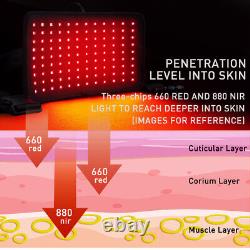 Ceinture de taille à vibrations électriques avec thérapie par lumière rouge infrarouge LED pour soulager la douleur
