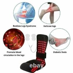 Ceinture de thérapie à la lumière infrarouge rouge à 660 et 880 nm pour soulager la douleur du dos et de la taille, ainsi que le coussin pour les pieds.