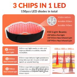 Ceinture de thérapie par lumière rouge infrarouge 940nm 850nm 660nm pour soulagement de la douleur et brûlage des graisses