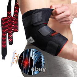 Ceinture enveloppante thérapeutique à lumière rouge infrarouge proche pour le soulagement de la douleur musculaire du genou, de la jambe, du bras aux États-Unis