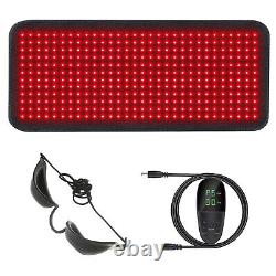 Coussin de thérapie à la lumière rouge Dispositif de tapis LED infrarouge pour le soulagement des douleurs musculaires du dos et du corps entier