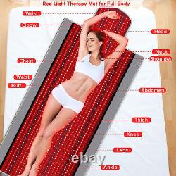 Coussin de thérapie à lumière rouge LED infrarouge pour tout le corps soulageant les douleurs musculaires du dos