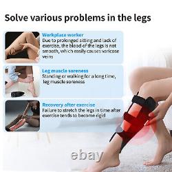 DGYAO 660nm et 880nm Thérapie par la lumière rouge infrarouge pour soulager la douleur du mollet avec bande de jambe